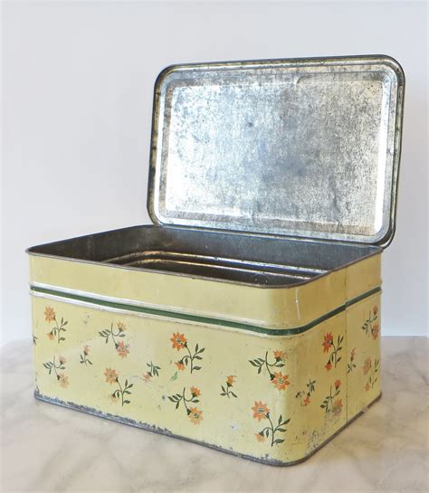 old fashioned metal bread box|vintage farmhouse bread box.